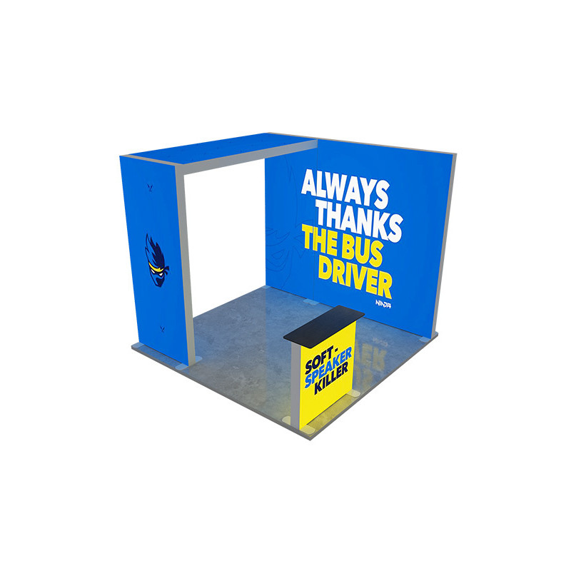 10' Backlit Trade Show Display - Design 1 (Single Sided)