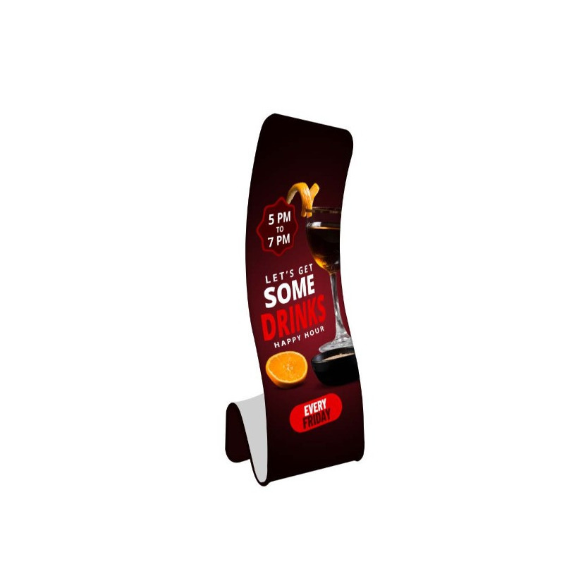 Fabric Display Stand Snake A Package, Double Sided (36.2" x 137.8")