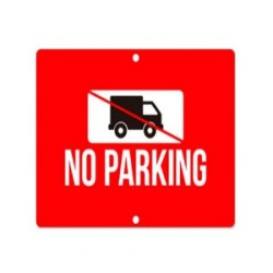 Custom Aluminum Sign with Holes at Top and Bottom (12" x 12")