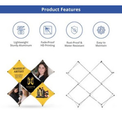 X Micro GeoMetrix Table Top Display, Single Sided Package (12.60" x 12.60")