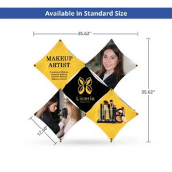 X Micro GeoMetrix Table Top Display, Single Sided Package (12.60" x 12.60")