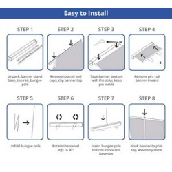 Economy Roll up Stand - Hardware only