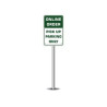 Online Order Pick Up Parking Only Parking Signs (1' x 1ft) SQFT
