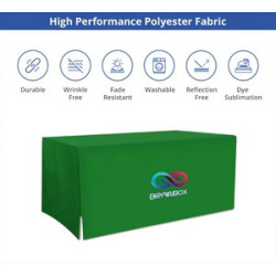 Open Corner Table Covers - 3 Sided (6' x 2.5ft)