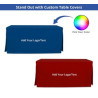 Open Corner Table Covers - 3 Sided (6' x 2.5ft)