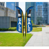 Shark Fin Flags, Double Sided Package (3' x9.75ft)