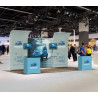 20' Inline Trade Show Booth – Modular Setup with Monitor Mounts