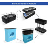 20' Inline Trade Show Booth – Modular Setup with Monitor Mounts