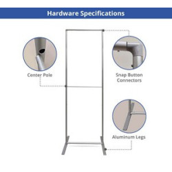 4' x 8' Economy Green Screen Backdrop Stands