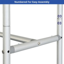 Fabric Backwall Display Rack package(2.75' x 4.6')