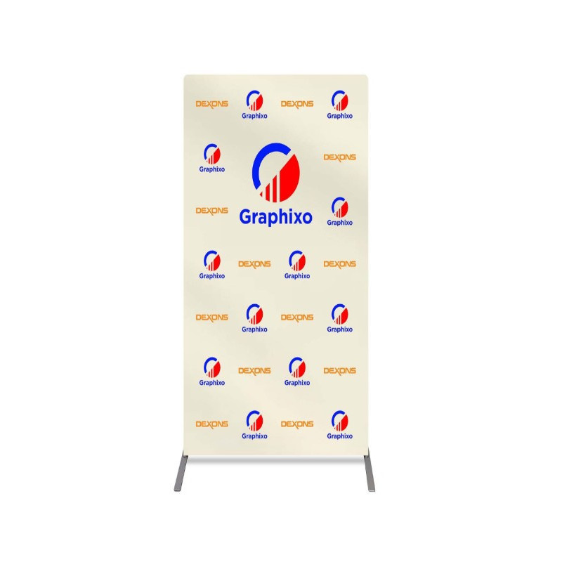 4' x 8' Economy Step and Repeat Banner Stand Package