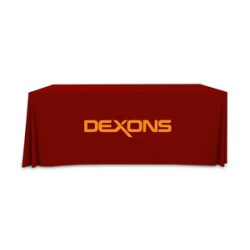 Premium Full Color Table Covers & Throws - 3 Sided (4' x 2.5')