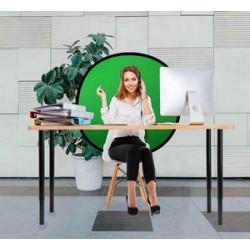 Pop Up Green Screen Webcam Backdrop (48")