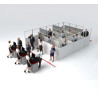 SEG Portable S Shape Queuing Panel (12' x 6ft)