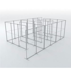 SEG Portable S Shape Queuing Panel (12' x 6ft)