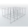 SEG Portable S Shape Queuing Panel (12' x 6ft)