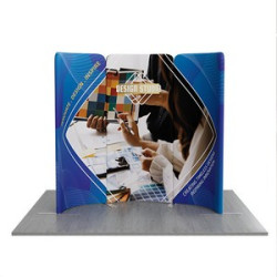 6.5' Magnetic Modular Fabric Display Curved Shape (Single Sided)