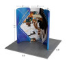 6.5' Magnetic Modular Fabric Display Curved Shape (Single Sided)