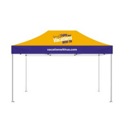 15' Custom Canopy Tent – Sustainable Tent Fabric (Topper Only)