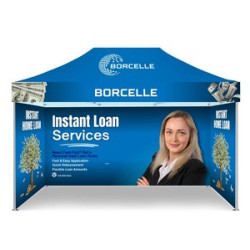 15' Custom Canopy Tent – Sustainable Tent Fabric (Topper Only)