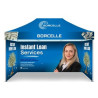 15' Custom Canopy Tent – Sustainable Tent Fabric (Topper Only)