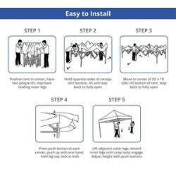 15' Custom Canopy Tent – Sustainable Tent Fabric (Topper Only)