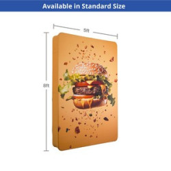 3D Fabric Banner Stand with Round Corners (3.5' x 8ft)