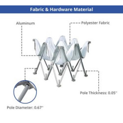 Fabric Pop Up Curved Display (Hardware only)