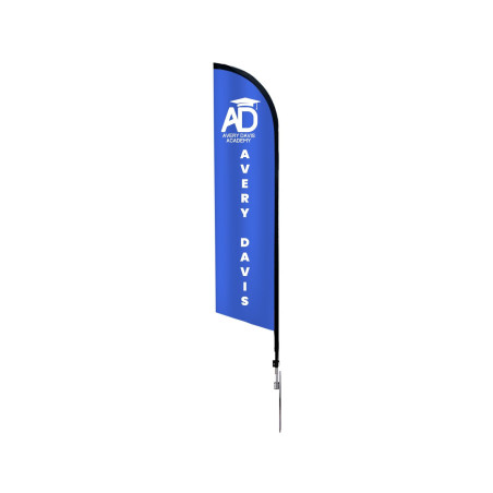 2' x 9.58' Blade Flags for Advertising with Cross Base