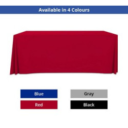 Solid Color Table Throws, 3 Sided (4' x 2.5')