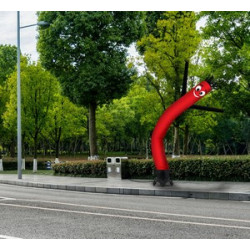 Red with Black Arms Inflatable Tube Man