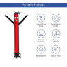 Red with Black Arms Inflatable Tube Man