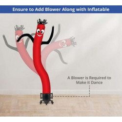 Red with Black Arms Inflatable Tube Man