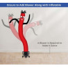 Red with Black Arms Inflatable Tube Man