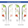 Concave Flags - Single Sided package (2.03' x 8.91ft)