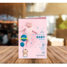 Folded Birth Announcement Cards - 8.5" x 5.5" (Folds to 4.2.5" x 5")
