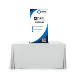 Silverstep Tabletop 24'' Retractable Banner Stand - Standard Fabric (Graphic only)