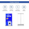 Silverstep Tabletop 24'' Retractable Banner Stand - Standard Fabric (Graphic only)
