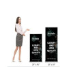 Silverstep Tabletop 24'' Retractable Banner Stand - Standard Fabric (Graphic only)