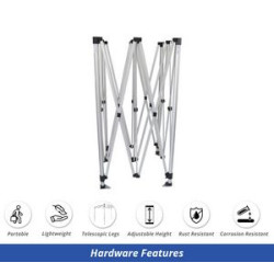 Green Canopy Tent (Topper and Frame) - (20' x 10ft)