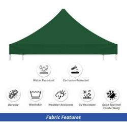 Green Canopy Tent (Topper and Frame) - (20' x 10ft)