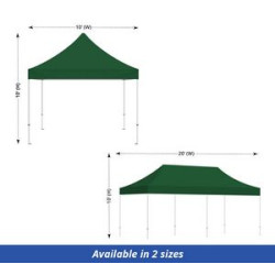 Green Canopy Tent (Topper and Frame) - (20' x 10ft)