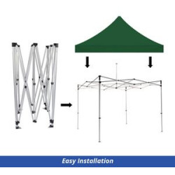 Green Canopy Tent (Topper and Frame) - (20' x 10ft)