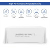 Premium White Table Covers & Throws - 4 sided (4' x 2.5')