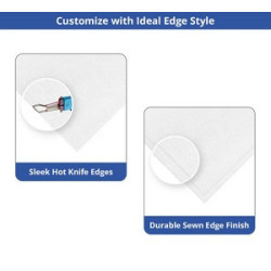 Premium White Table Covers & Throws - 4 sided (4' x 2.5')