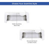 Premium White Table Covers & Throws - 4 sided (4' x 2.5')