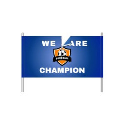 Breakaway Banner with Ultra-Strong Adhesive Tabs - (1' x 1') SQFT