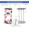 56.69" x 40.55" Fabric Pop Up Booth Oval (Graphic only)