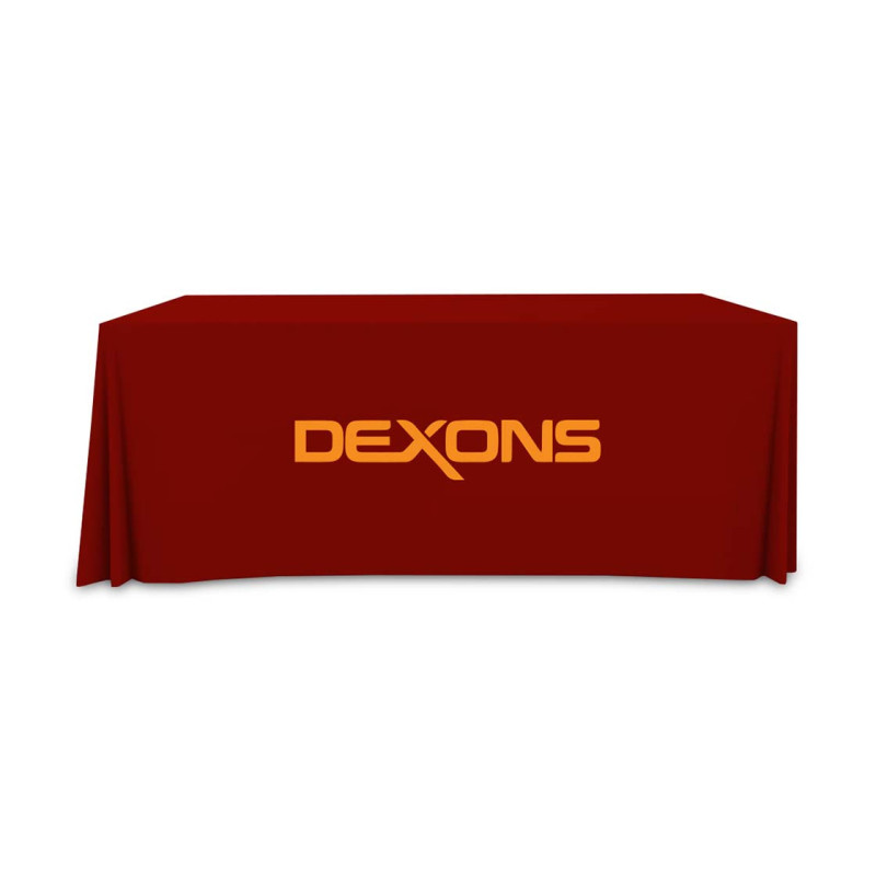 Premium Full Color Table Covers & Throws - 4 Sided (8' x 2.5')