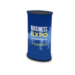 56.69" x 40.55" Fabric Pop Up Booth Oval (Hardware only)